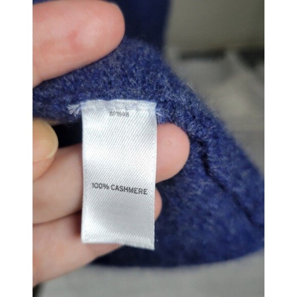 14th‎ & Union 100% Cashmere Open Front Cardigan – Blue (Size M) - Picture 3 of 6